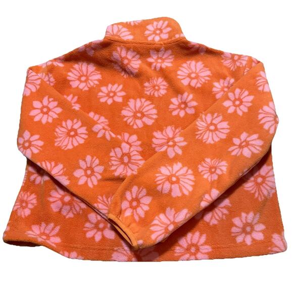Billabong Fleece Casual Fling Cropped 1/2 Zip Jacket Orange Pink XS - Picture 8 of 8